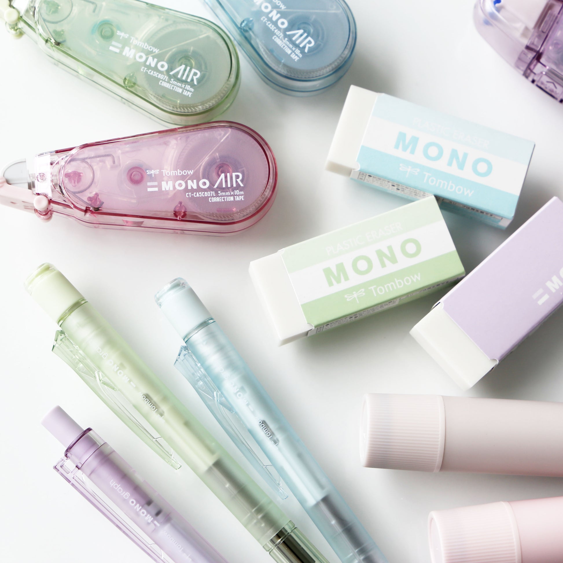 Tombow - Mono Graph Pastel Glass Color 0.5mm Mechanical Pencil - Glass Blue / Glass Brown / Glass Green / Glass Pink / Glass Purple