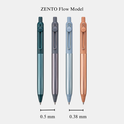 ZENTO 0.38mm / 0.5mm Flow Model Gel Pen