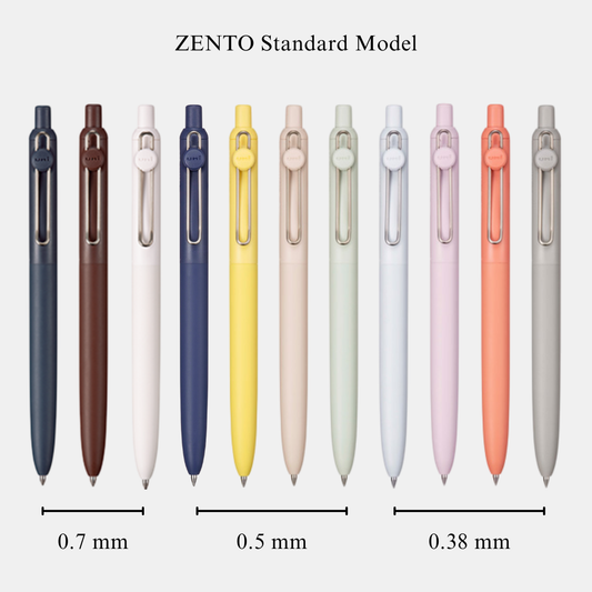 ZENTO 0.38mm / 0.5mm / 0.7mm Standard Model Gel Pen