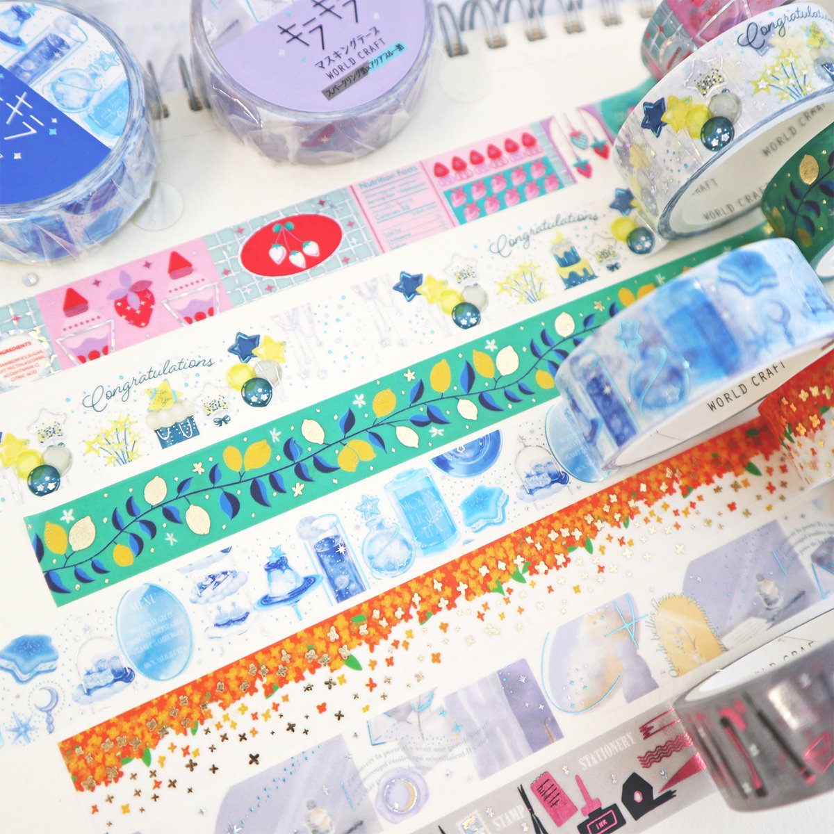 KiraKira Sparkling Collection Vol.9 Foil Washi Tape - Twinkle garland