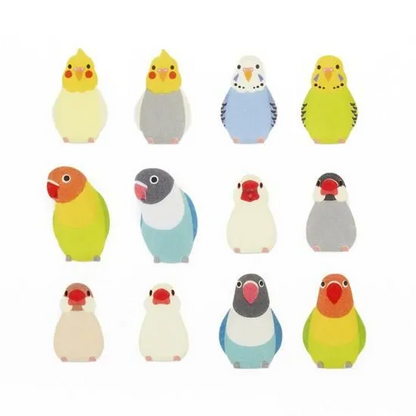 Washi Sticker Roll Series - Java Sparrow and Parakeet