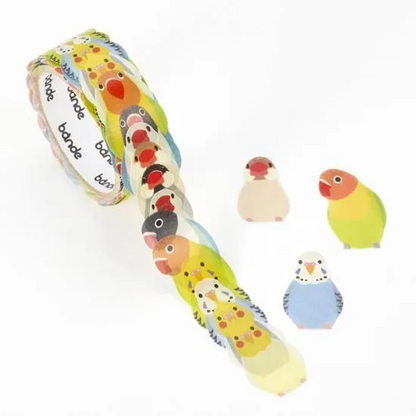 Washi Sticker Roll Series - Java Sparrow and Parakeet