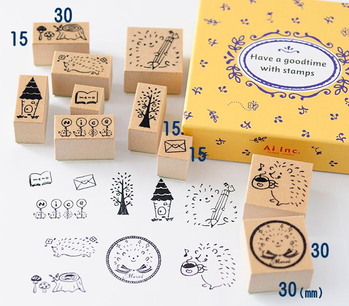 Animal Stamp Set - Hedgehog