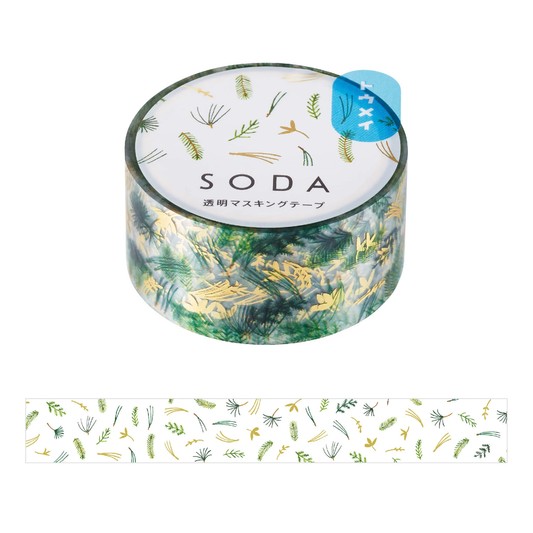 Hitotoki SODA Gold Foil Clear Tape Series - Green