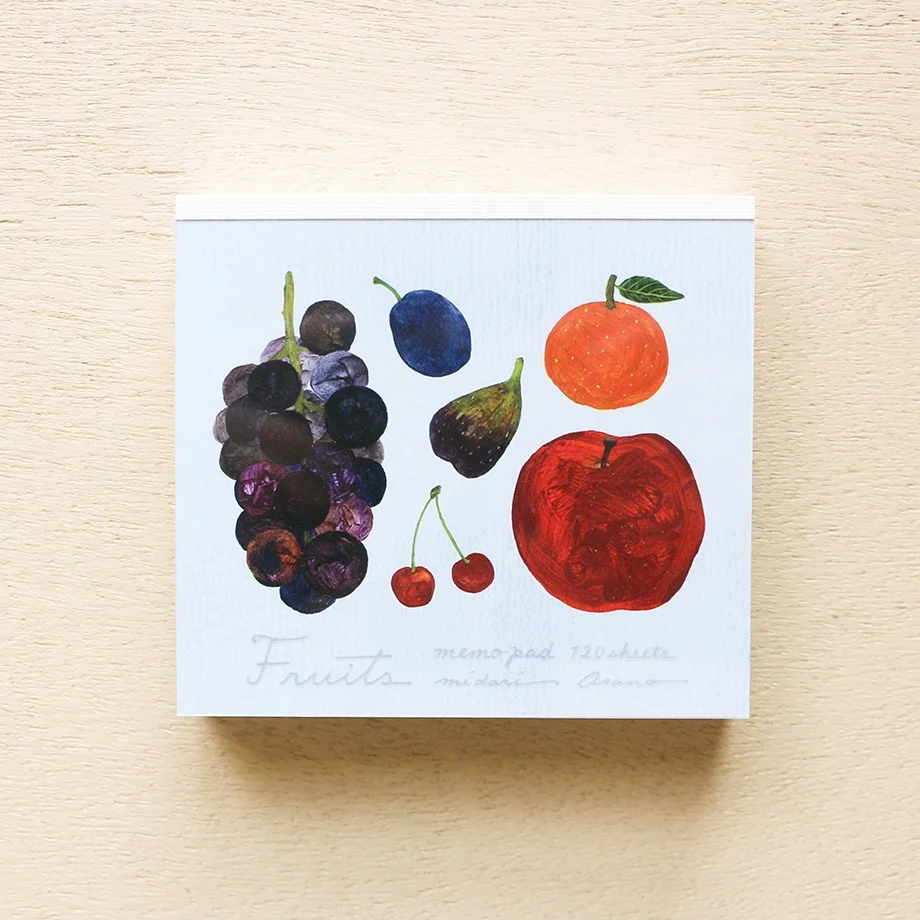 Memo Pad Series designed by Midori Asano - Fruits