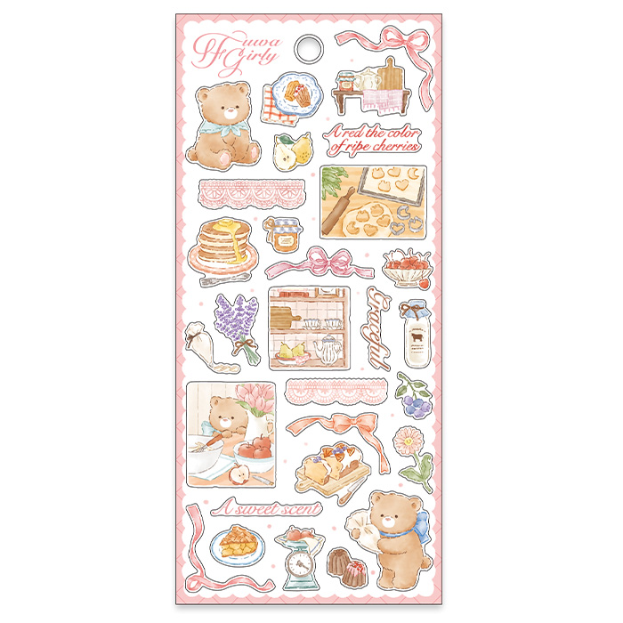 Fuwa Girly Sticker Series - Cake Making