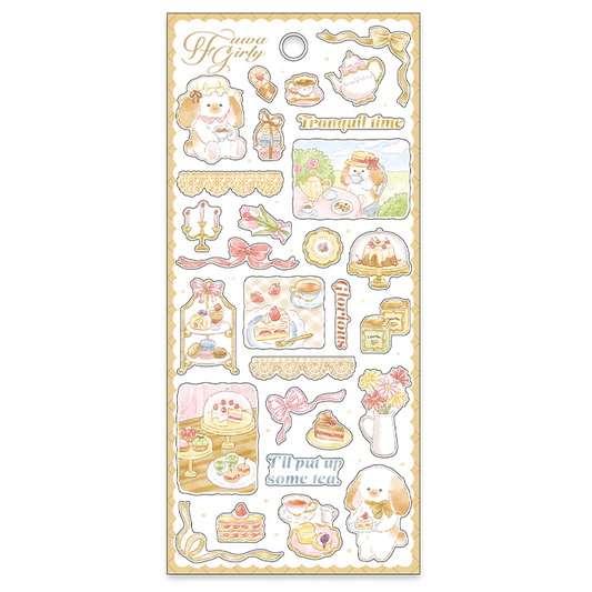 Fuwa Girly Sticker Series - Tea Time