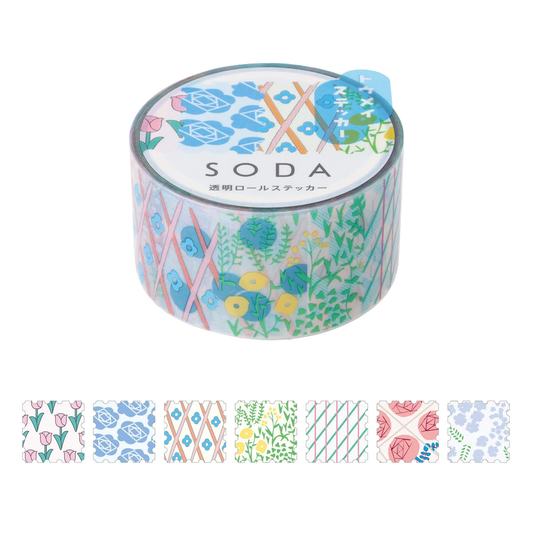 Hitotoki SODA Sticker Clear Tape Series - Stamp