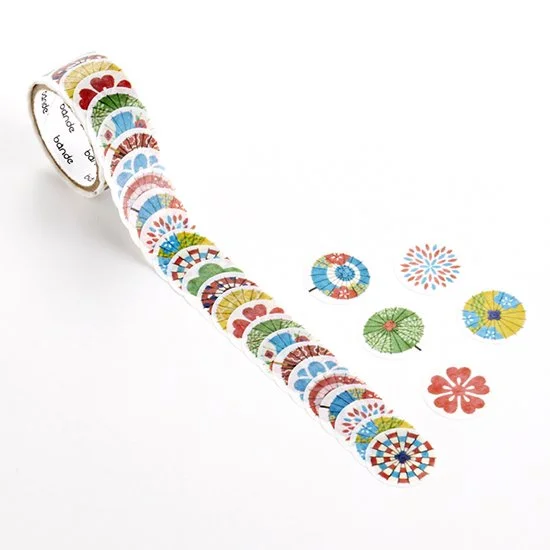 Washi Sticker Roll Series - Umbrella and Flowers