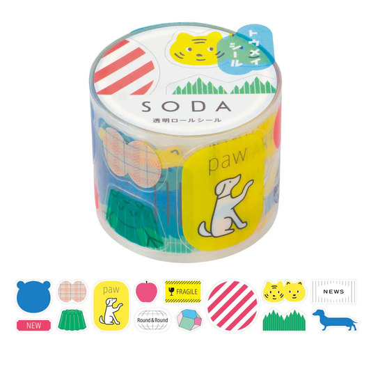 Hitotoki SODA Sticker Clear Tape Series - Variety