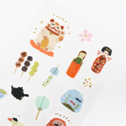 Saien Chigiri e Style Sticker Series designed by Miki Tamura  - Japon