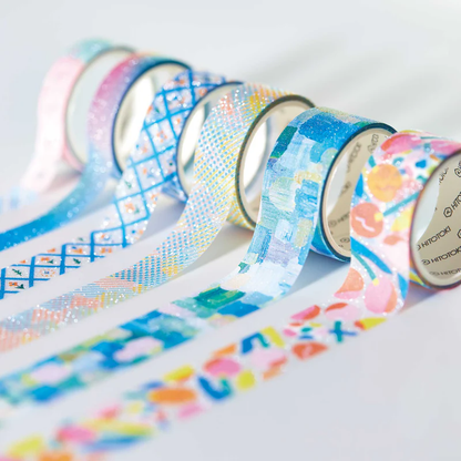 Hitotoki SODA Glitter Clear Tape Series - Bloom