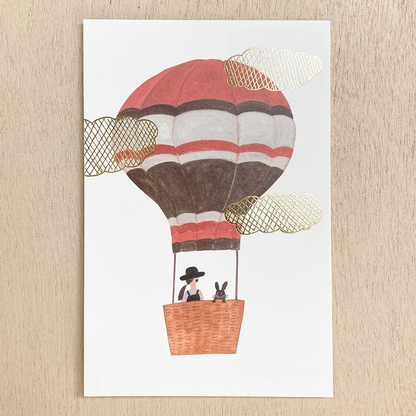 Foil Postcard Set designed by Necktie - Balloon