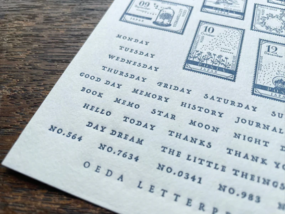 Letterpress Sticker Sheet - Stamp