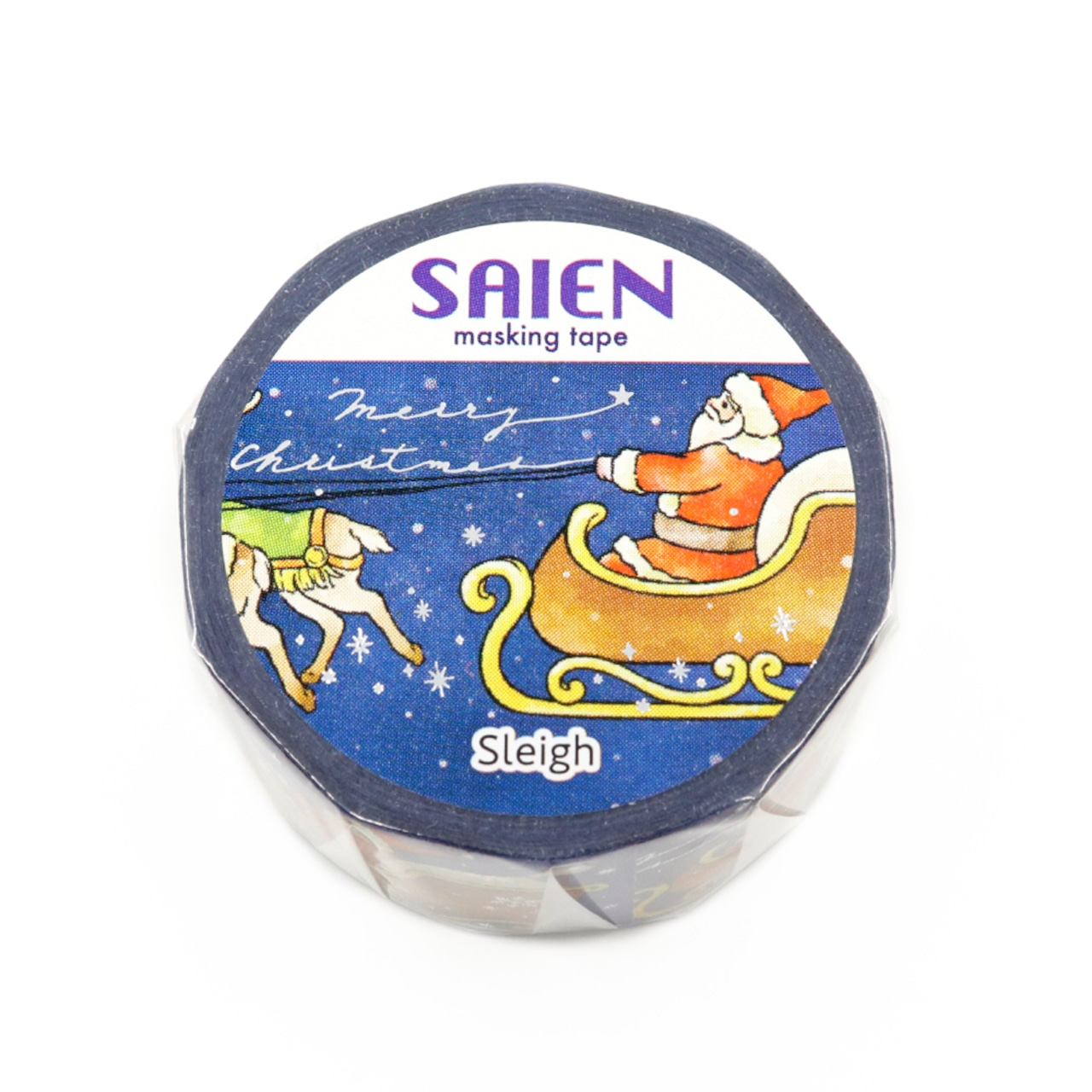 Saien Christmas Limited Series Gold Foil Washi Tape  - Sleigh