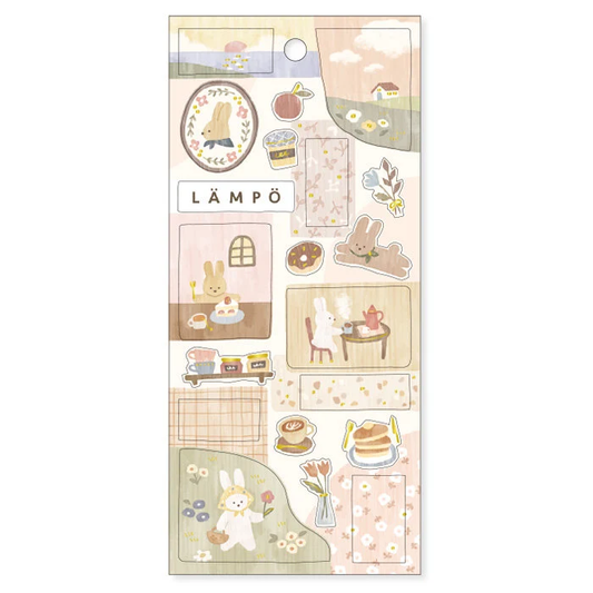 Lampo Gold Foil Sticker Series - Rabbit and Dawn