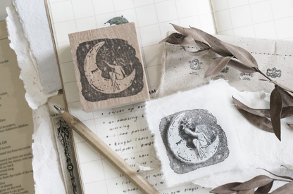 Pray Series Rubber Stamp - Moon