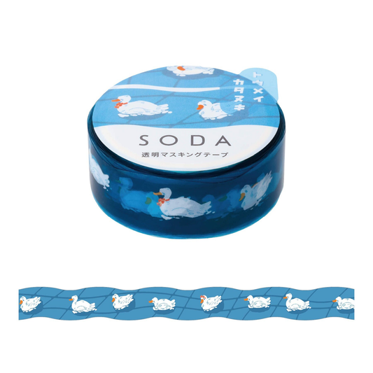 Hitotoki SODA Die Cut Clear Tape Series - Duck Pond