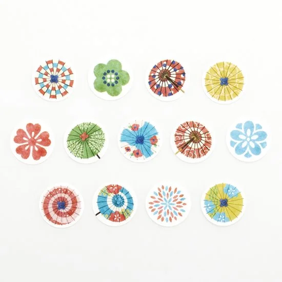 Washi Sticker Roll Series - Umbrella and Flowers