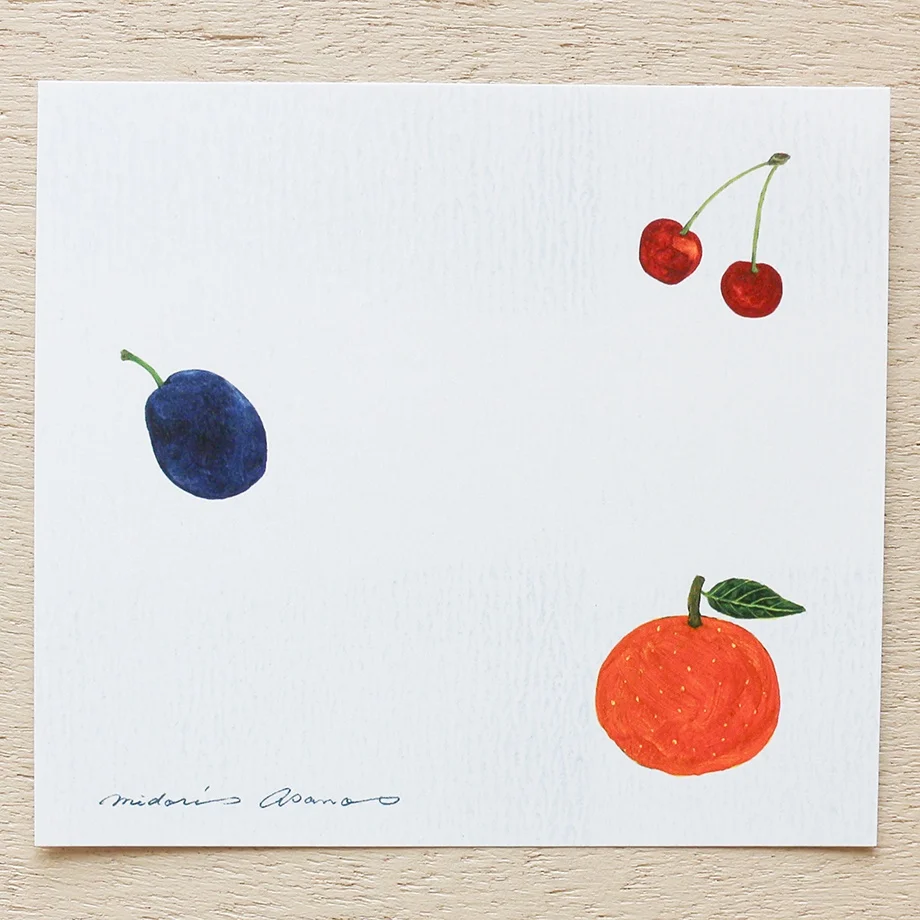 Memo Pad Series designed by Midori Asano - Fruits