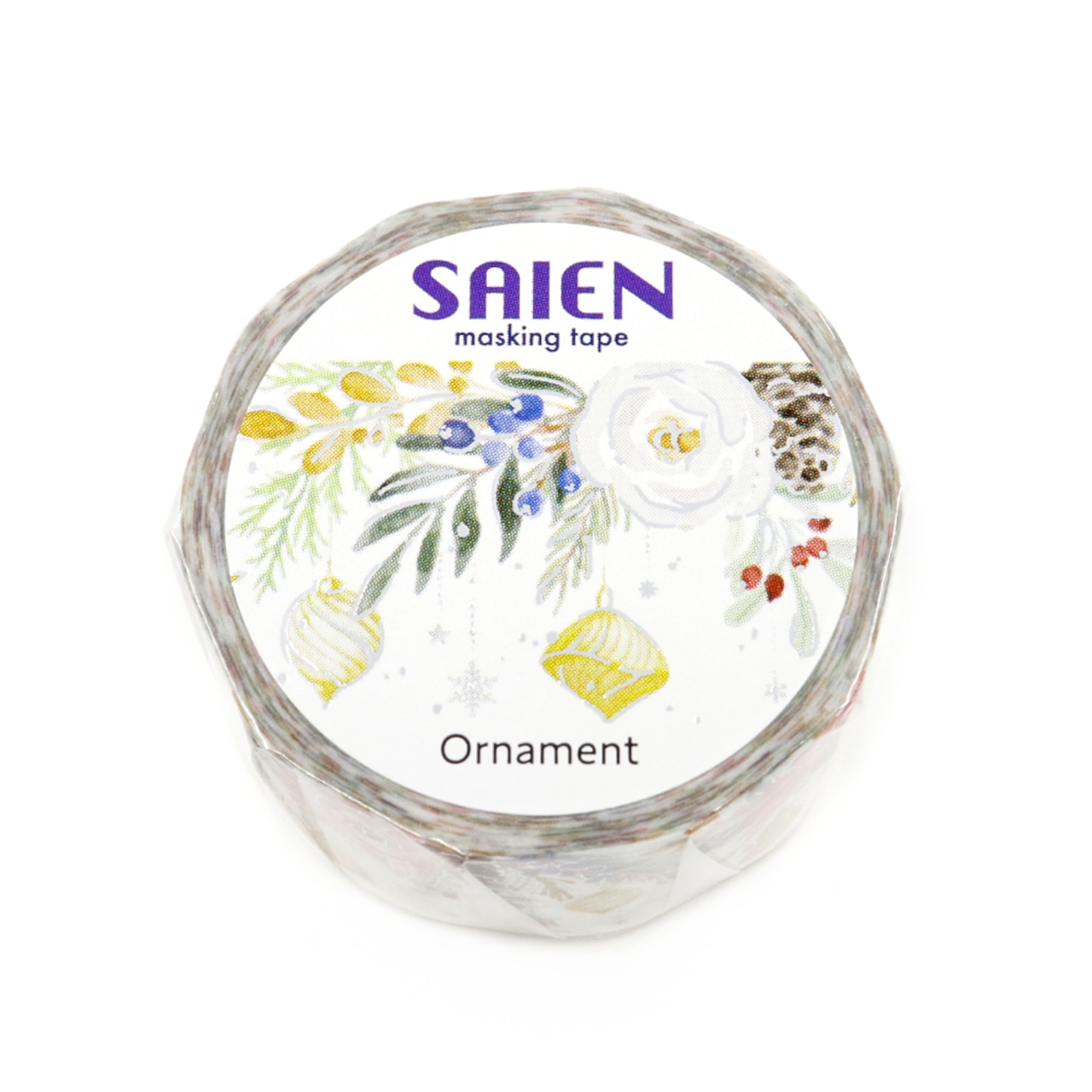 Saien Christmas Limited Series Gold Foil Washi Tape  - Ornament