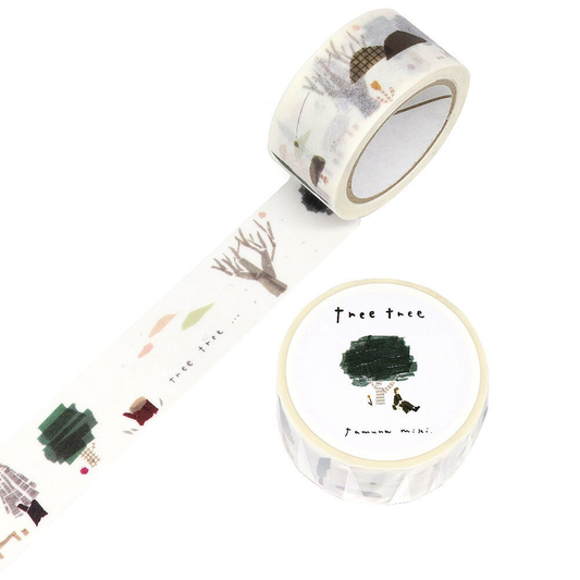 Saien Artist Washi Tape Series designed by Miki Tamura - Tree Tree