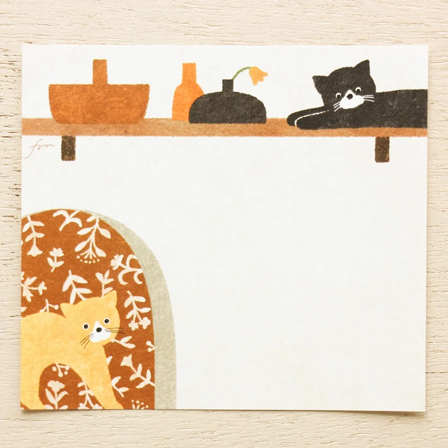 Memo Pad Series designed by Mariko Fukuoka - Meow