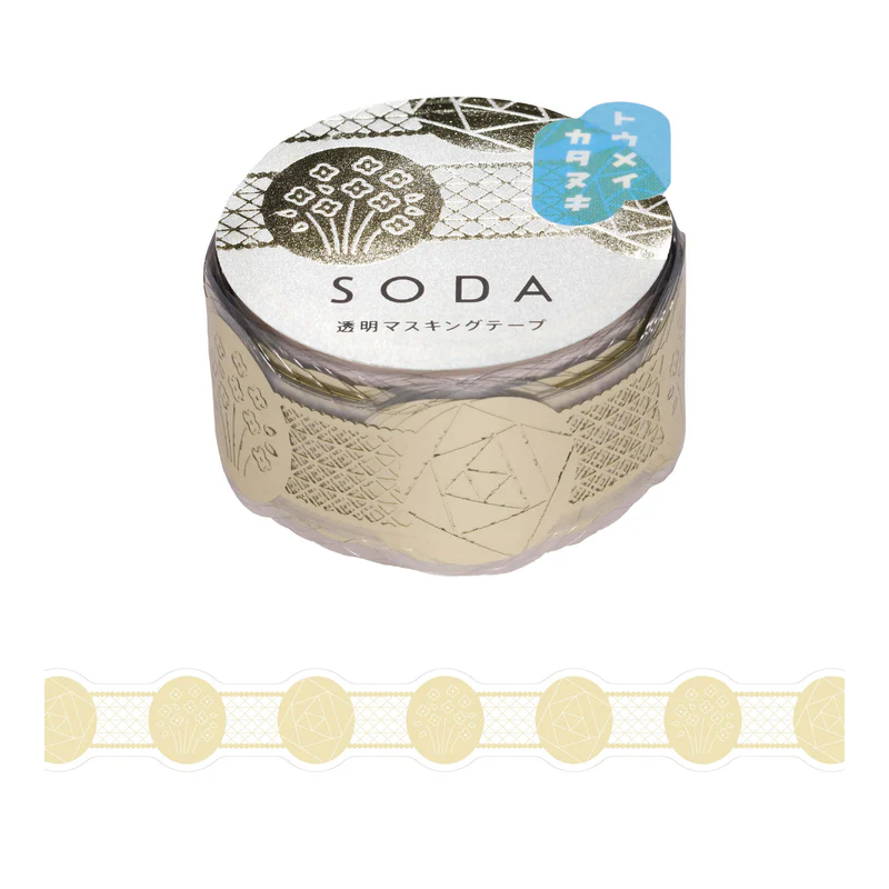 Hitotoki SODA Platinum Foil Die Cut Clear Tape Series - Gift