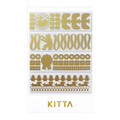 Hitotoki KITTA Clear Series PET Gold Foil Portable Sticker - Parts