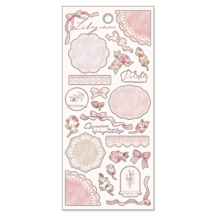 Lily Sticker Series- Classic Pink