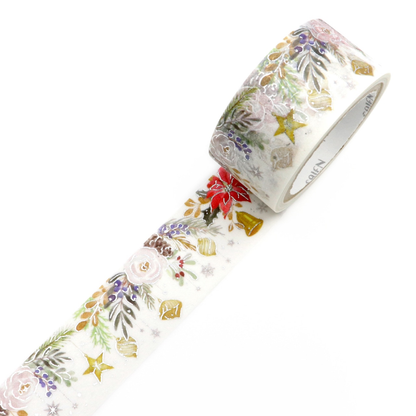 Saien Christmas Limited Series Gold Foil Washi Tape  - Ornament