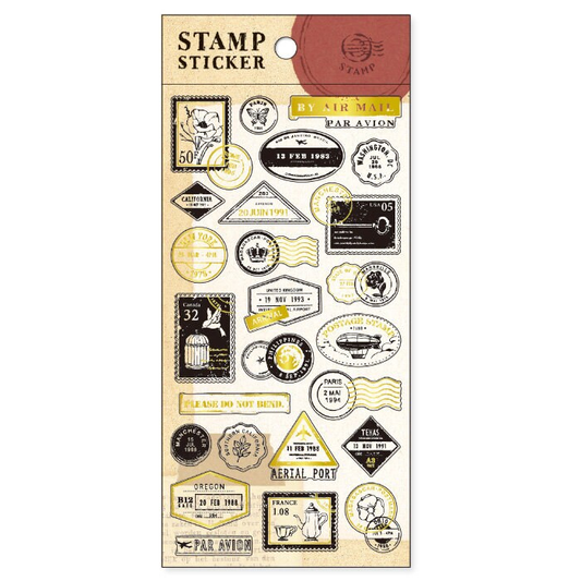 Stamp Gold Foil Sticker Series - Stamp