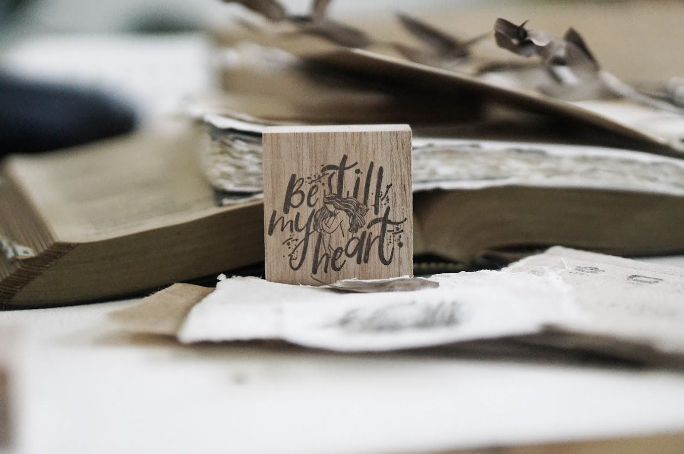 Pray Series Rubber Stamp - Be Still