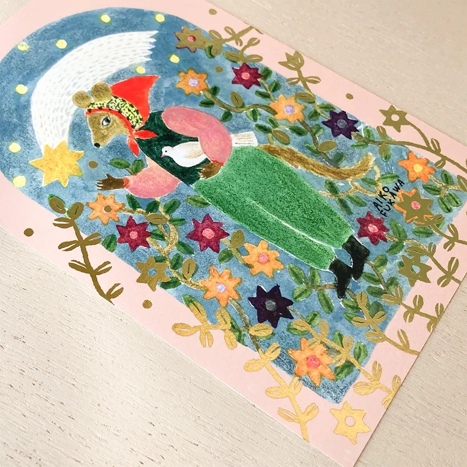 Foil Postcard Set designed by Aiko Fukawa - Amulet