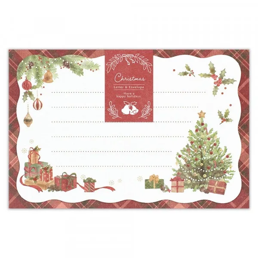 Mini Die-cut Letter Writing Set Autumn Series - Winter Tree