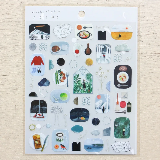 PET Sticker Series design by Nishi Shuku - Scene