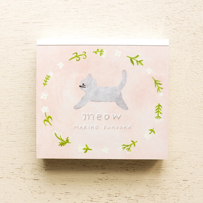 Memo Pad Series designed by Mariko Fukuoka - Meow