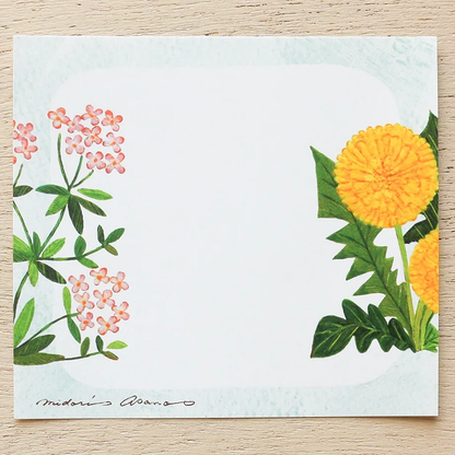 Memo Pad Series designed by Midori Asano - Fleur