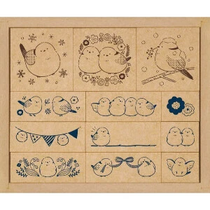 Shimaenaga Stamp Set