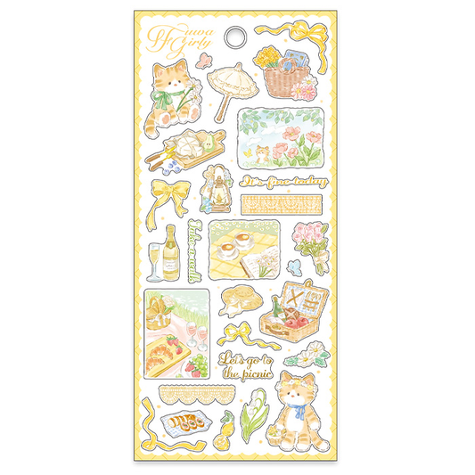 Fuwa Girly Sticker Series - Picnic