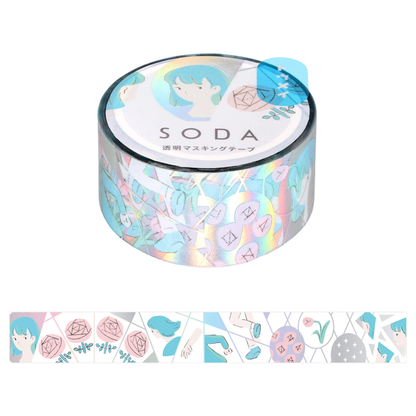 Hitotoki SODA Aurora Foil Clear Tape Series - Mirror