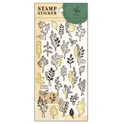 Stamp Gold Foil Sticker Series - Flower