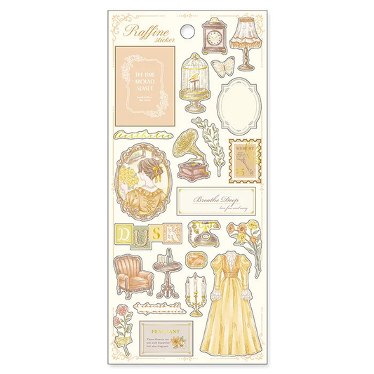 Raffine Gold Foil Sticker - Dusk Yellow