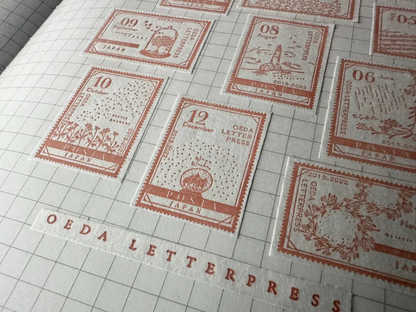 Letterpress Sticker Sheet - Stamp