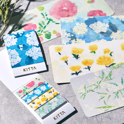 Hitotoki KITTA Basic Series Portable Sticker - Flower 7