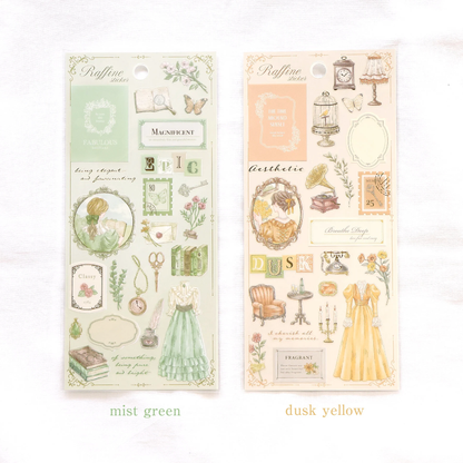 Raffine Gold Foil Sticker - Mist Green