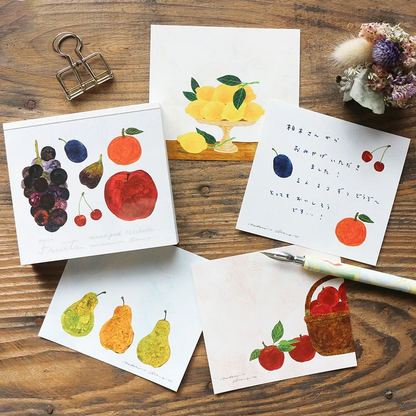 Memo Pad Series designed by Midori Asano - Fruits