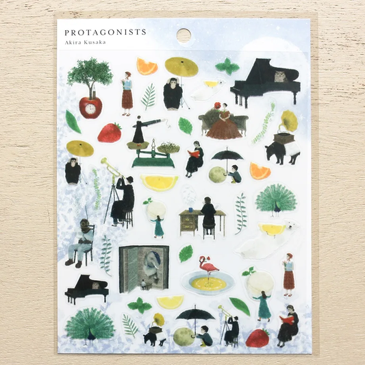 PET Sticker Series design by Akira Kusaka - Protagonists 2