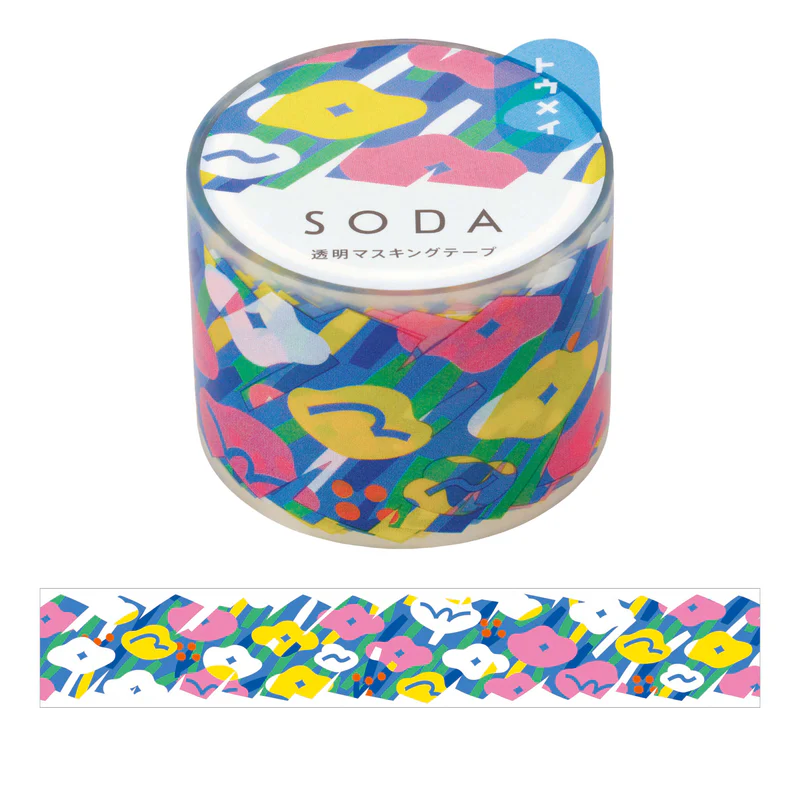 Hitotoki SODA Clear Tape Series - Flower Garden