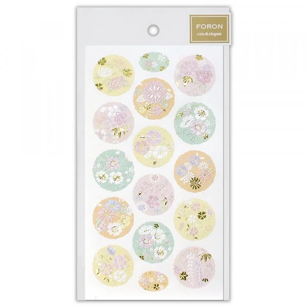 Foron Pearl Series Gold Foil Sticker - Corolla Pattern